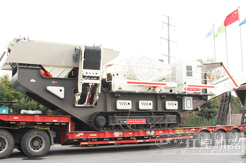 履帶移動細碎制砂機，發貨到用戶現場 