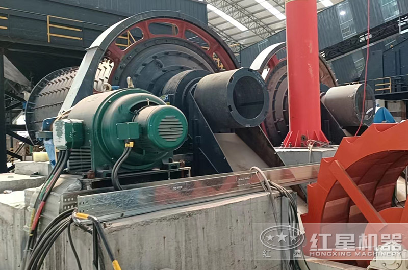 棒磨機(jī)制砂現(xiàn)場
