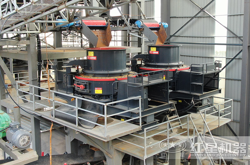 沖擊式制砂機(jī)現(xiàn)場(chǎng)